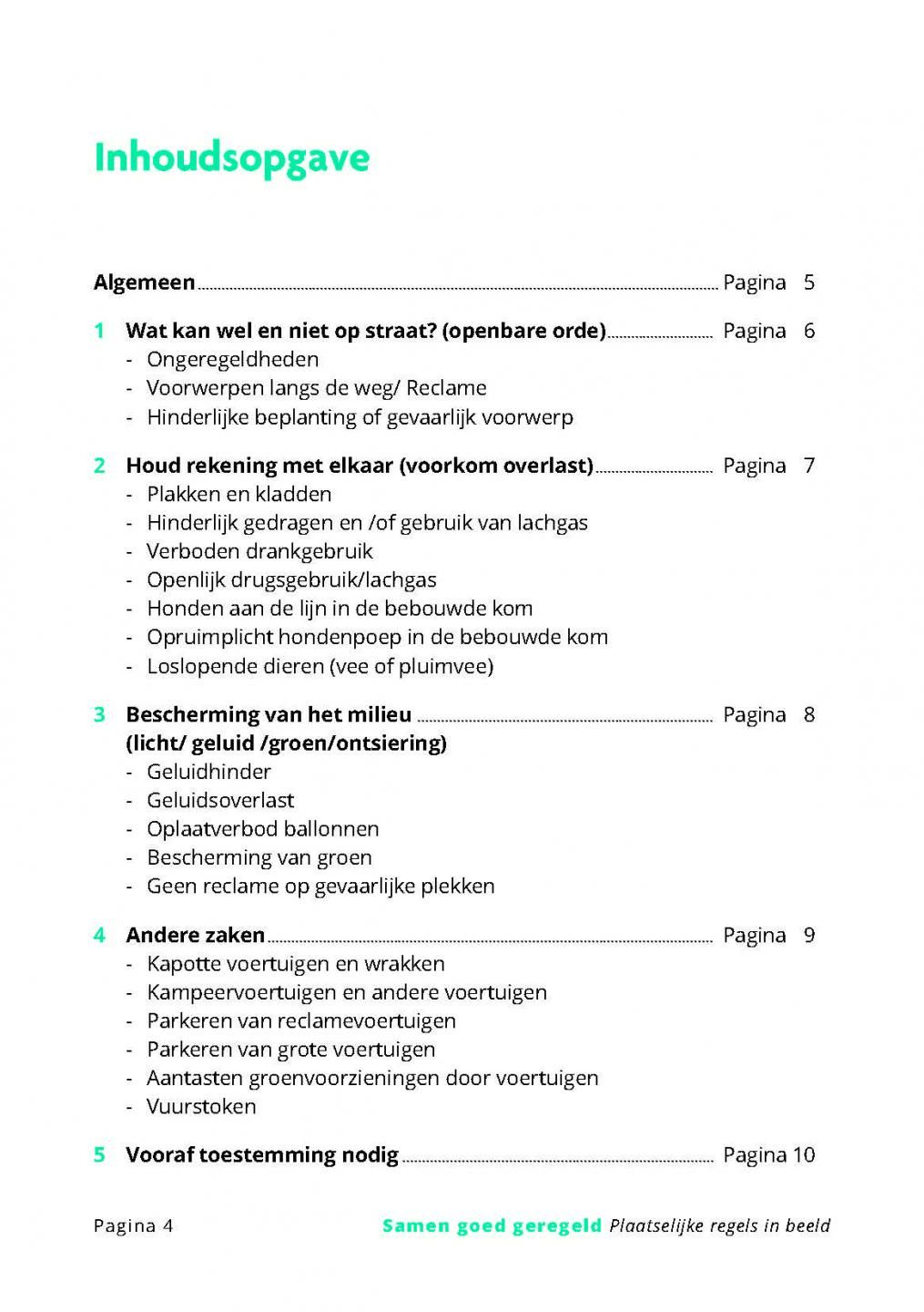 Lokale Wet- En Regelgeving | Gemeente Tynaarlo